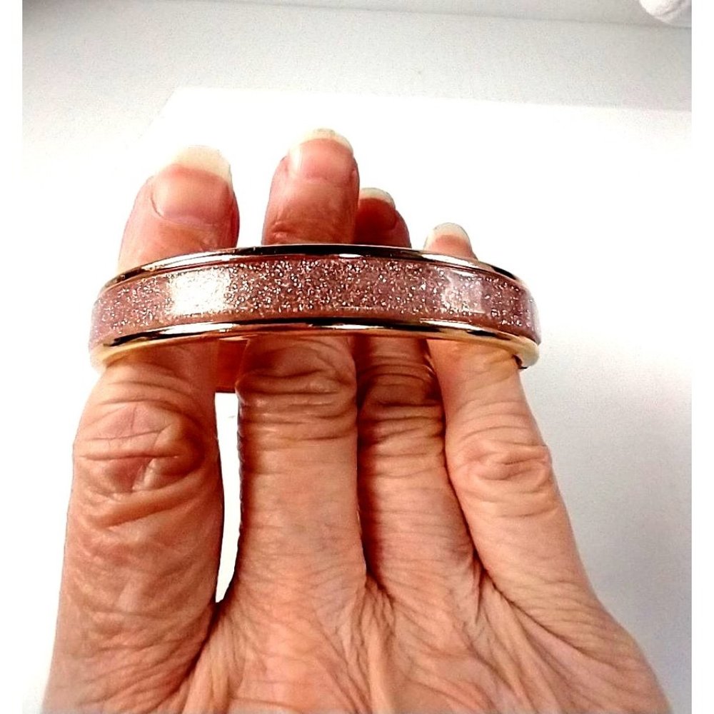 Bracelet cuff pink glittery - Picture 7 of 7